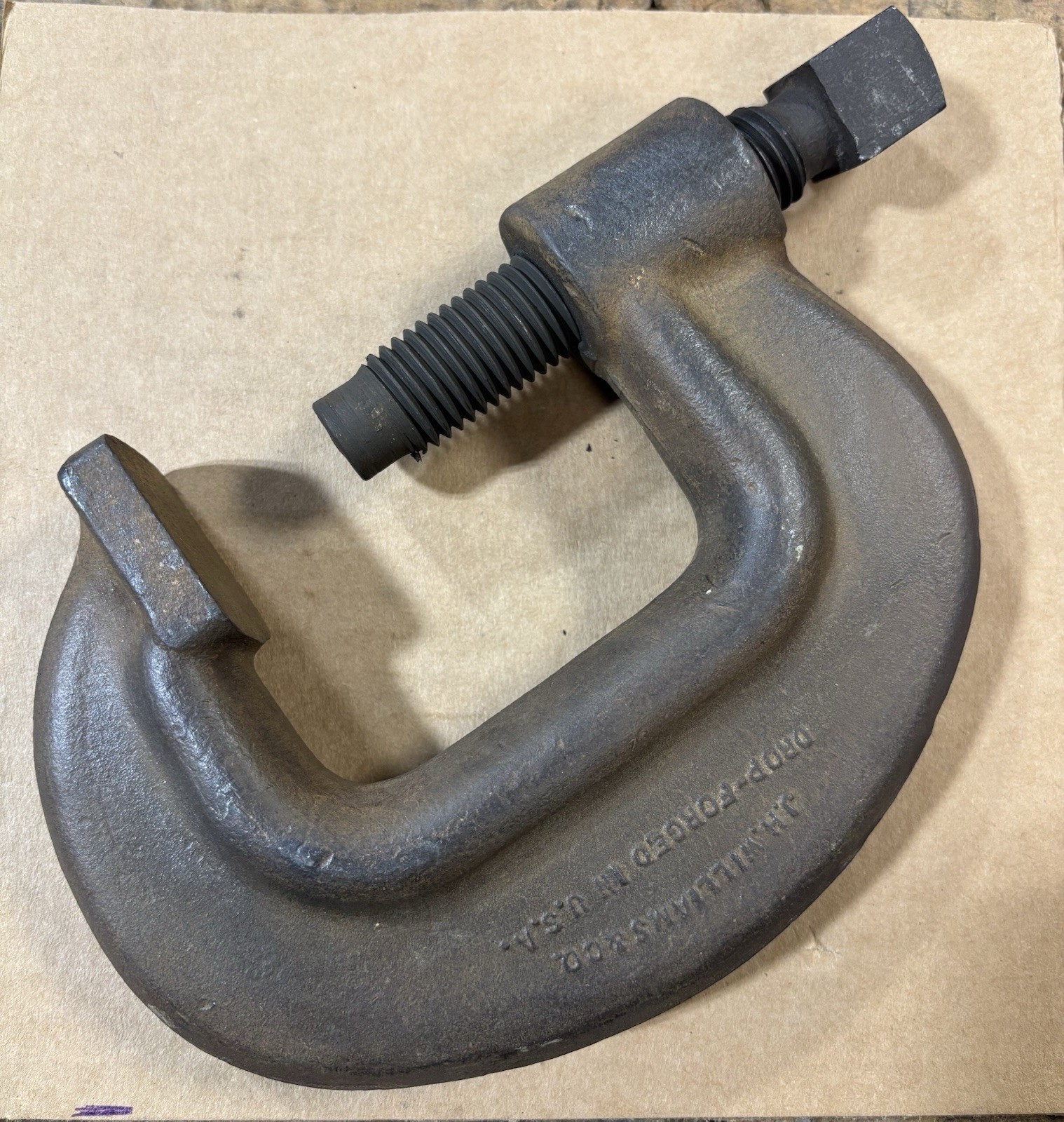 J.H. WILLIAMS VINTAGE C-CLAMP No 3 VULCAN HEAVY SERVICE CLAMP USA