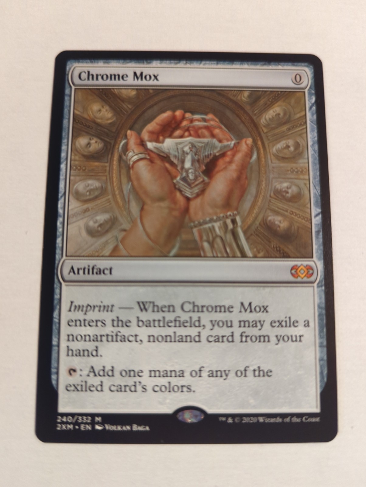 Magic: The Gathering Double Masters Chrome Mox Near Mint NM Condition Magic: The Gathering Double Masters Chrome Mox Near Mint NM Condition