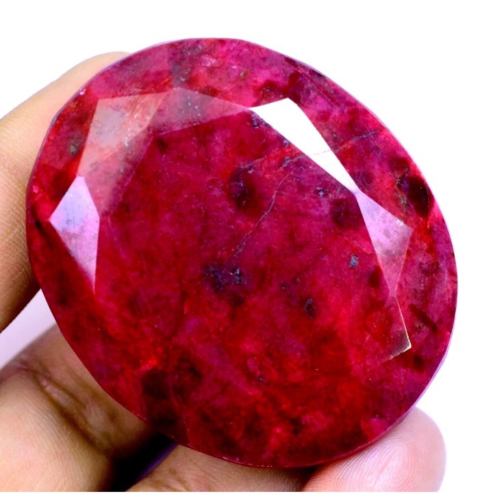 RARE 400.70 Ct Natural HUGE Red Ruby Museum Grade Certified Oval Loose Gemstone
