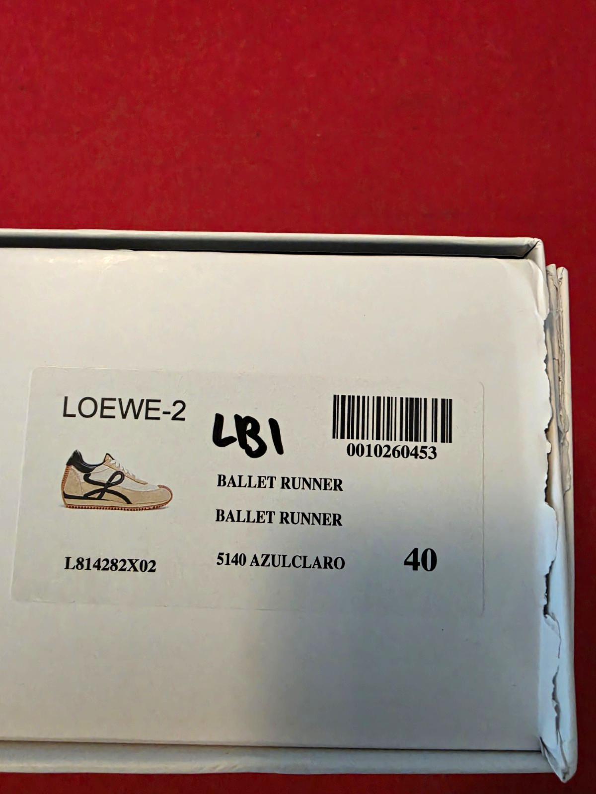 LOEWE Ballet Runner Low Top Sneakers Beige/Black/White Lace Up L814282X02 LOEWE Ballet Runner Low Top Sneakers Beige/Black/White Lace Up L814282X02