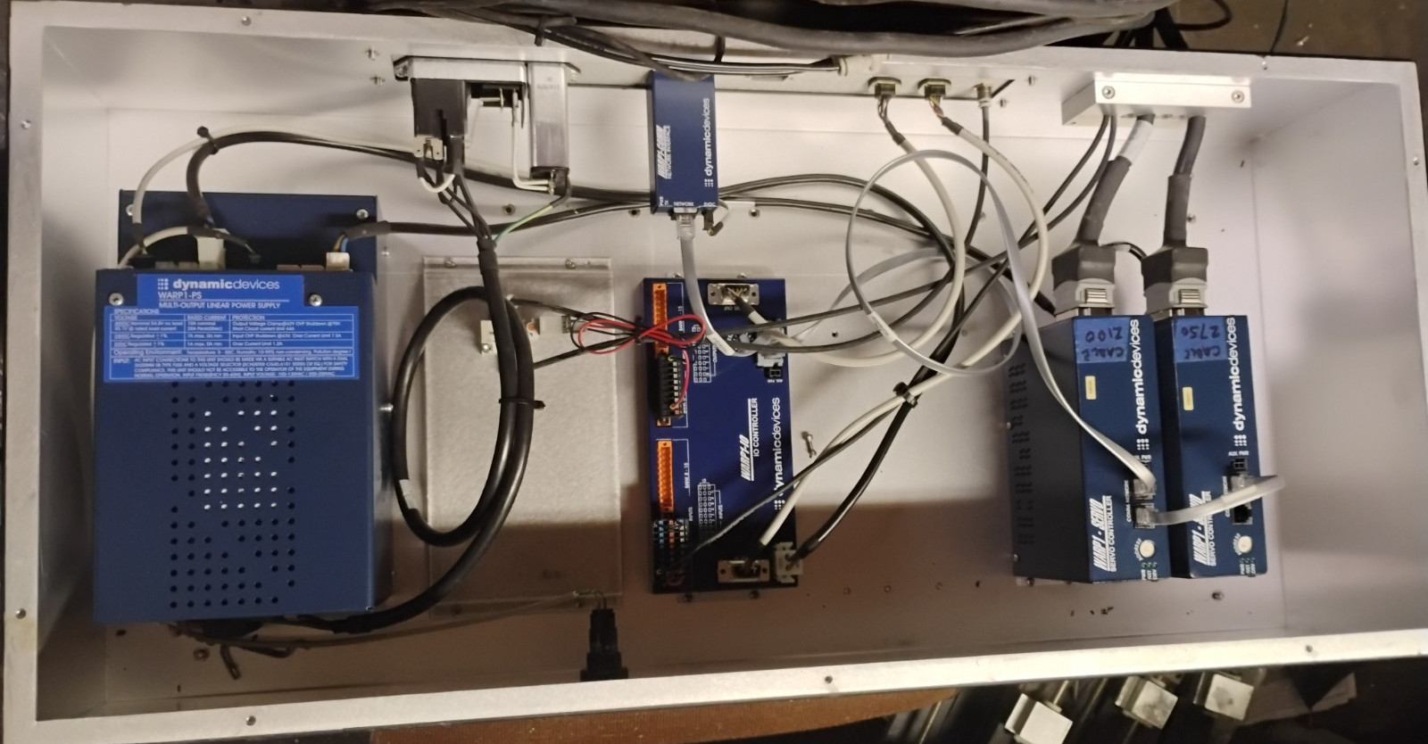 DYNAMIC DEVICES 2 WARP1-SERVO CONTROLLER, POWER SUPPLY,NETWORK INTERFACE.IO Con DYNAMIC DEVICES 2 WARP1-SERVO CONTROLLER, POWER SUPPLY,NETWORK INTERFACE.IO Con