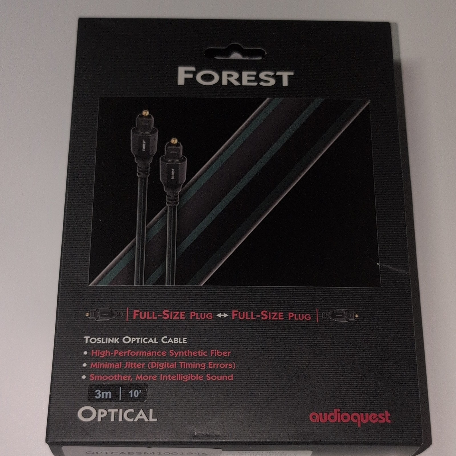AudioQuest Forest Digital Fiber Cable 3.0 Meter 10ft - New AudioQuest Forest Digital Fiber Cable 3.0 Meter 10ft - New