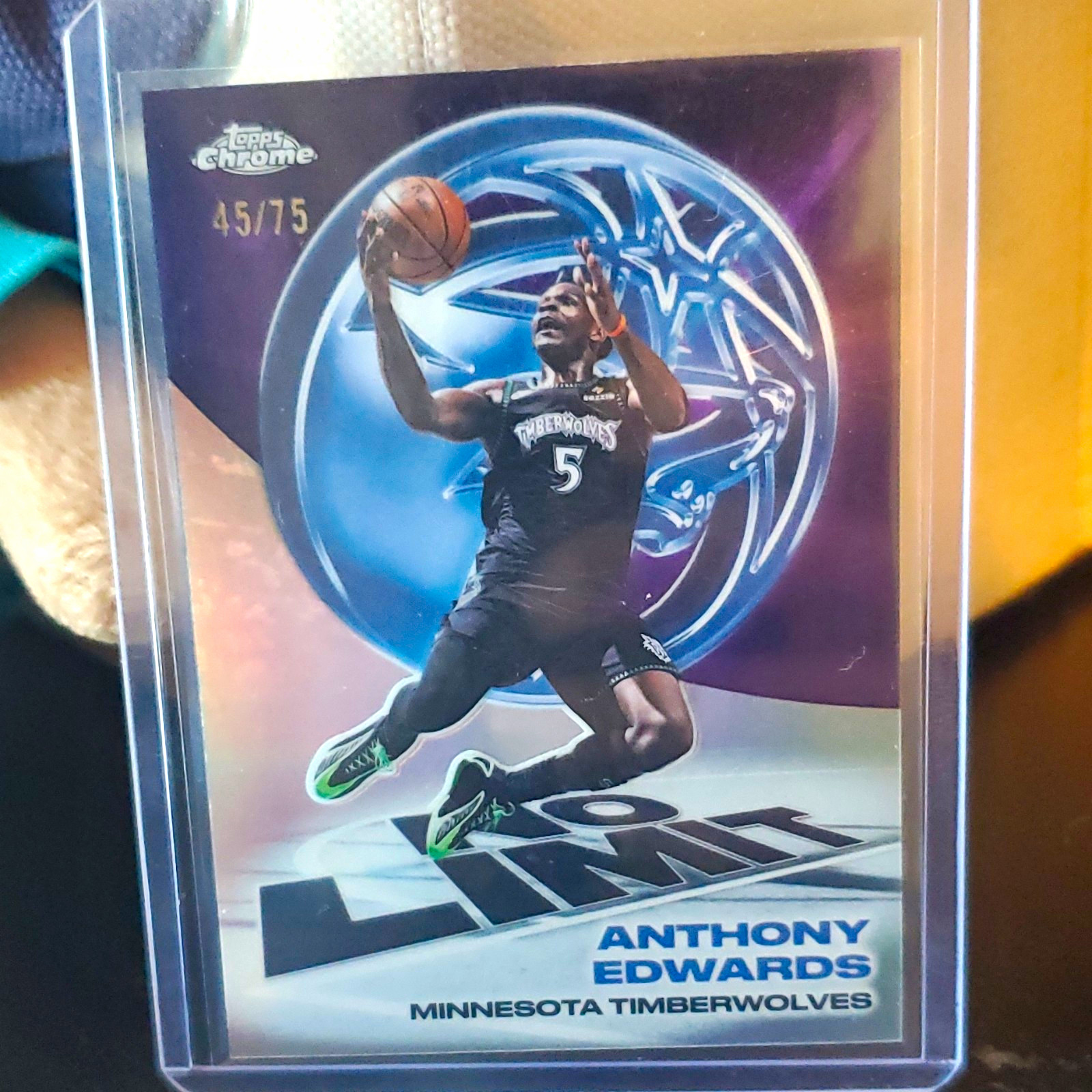 Topps Anthony Edwards Timberwolves 3-Card Lot 2024-25 Topps Chrome No Limit Topps Anthony Edwards Timberwolves 3-Card Lot 2024-25 Topps Chrome No Limit
