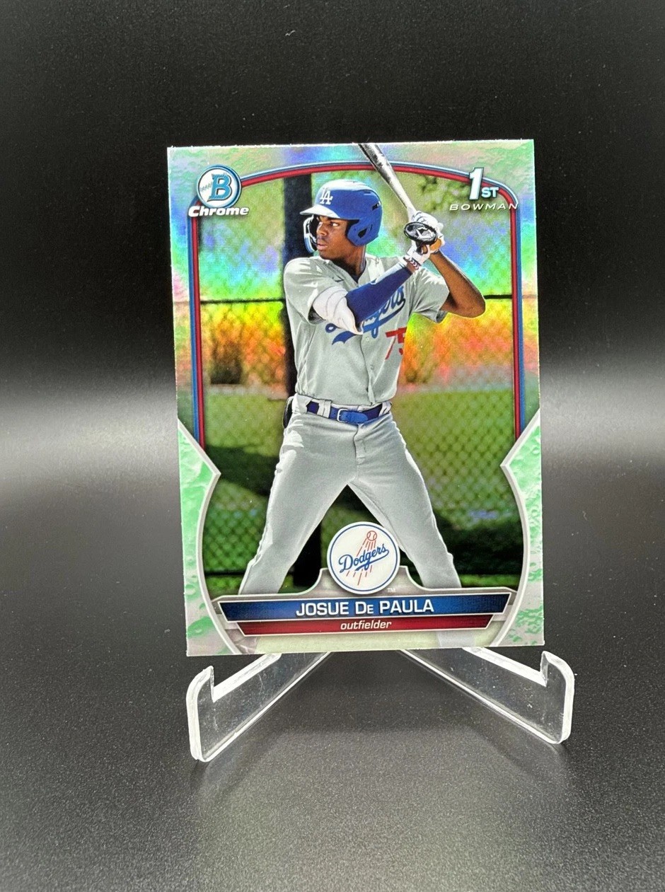 2023 Bowman - Chrome Prospects Josue De Paula #BCP-111 Lunar Glow Refractor (RC) 2023 Bowman - Chrome Prospects Josue De Paula #BCP-111 Lunar Glow Refractor (RC)