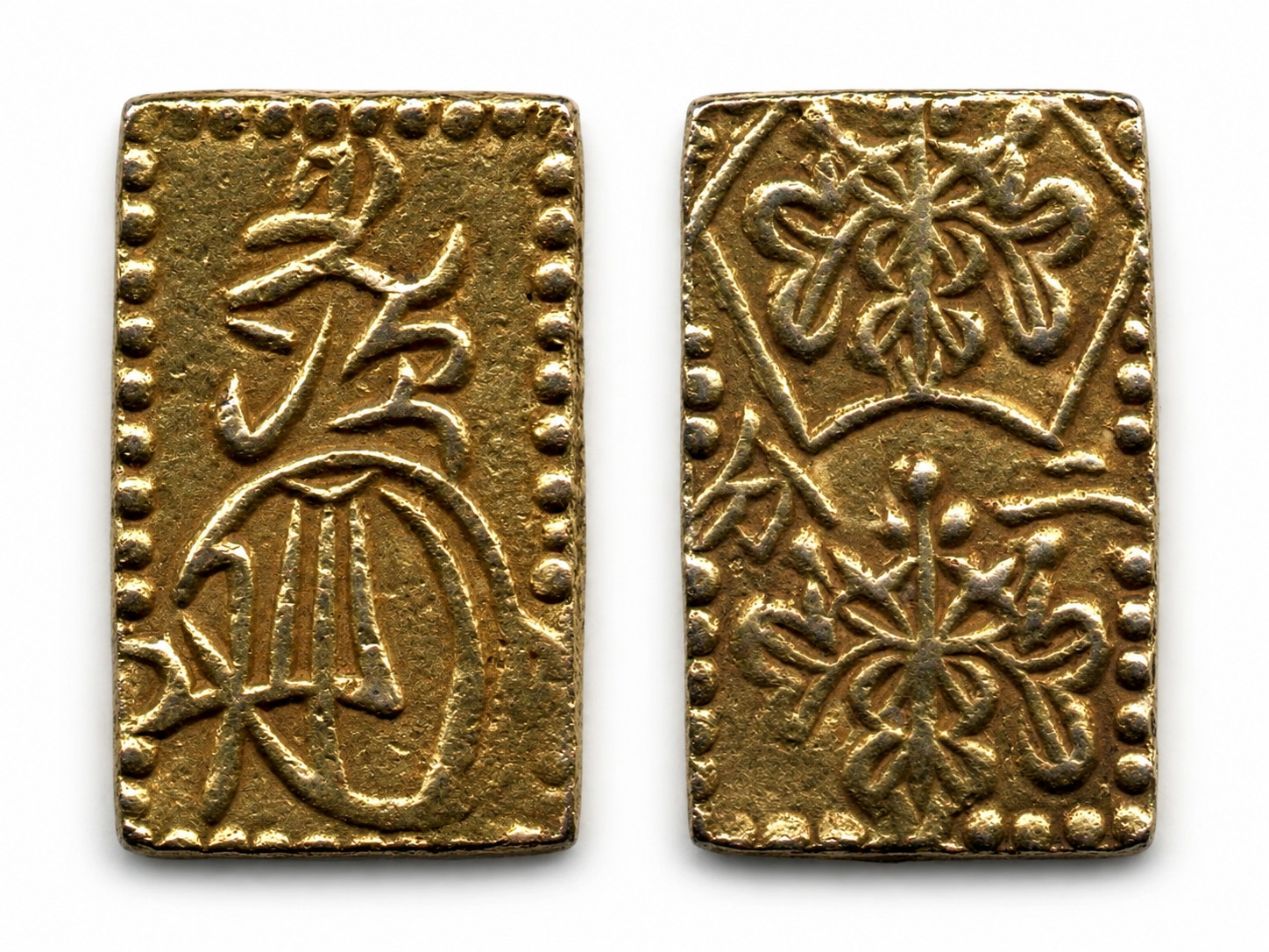 Japan 1868 (Meiji Era) GOLD 2 Bu coin ( Nibu-Kin ) Shogunate Samurai Edo Era