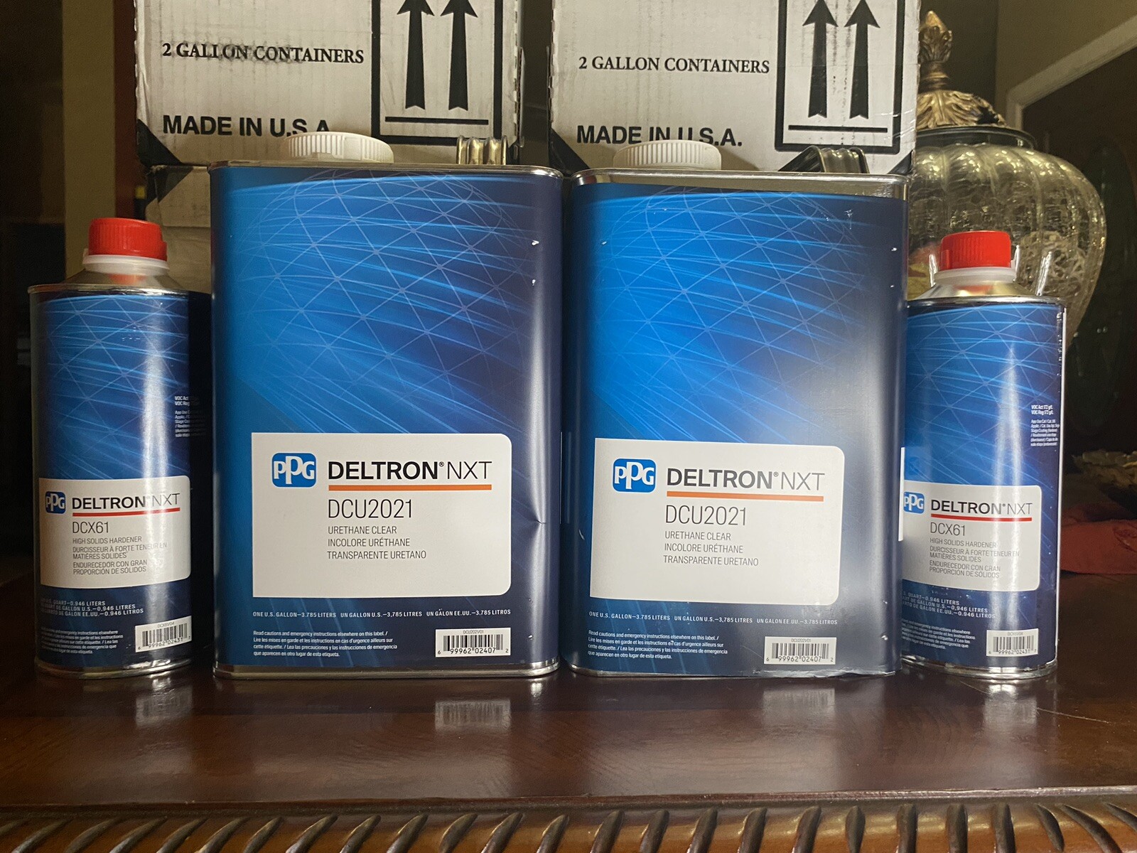 Ppg Clearcoat Deltron 2 Gallons Dcu2021, 2 Qt Dcx61 2 Kits Ppg Clearcoat Deltron 2 Gallons Dcu2021, 2 Qt Dcx61 2 Kits