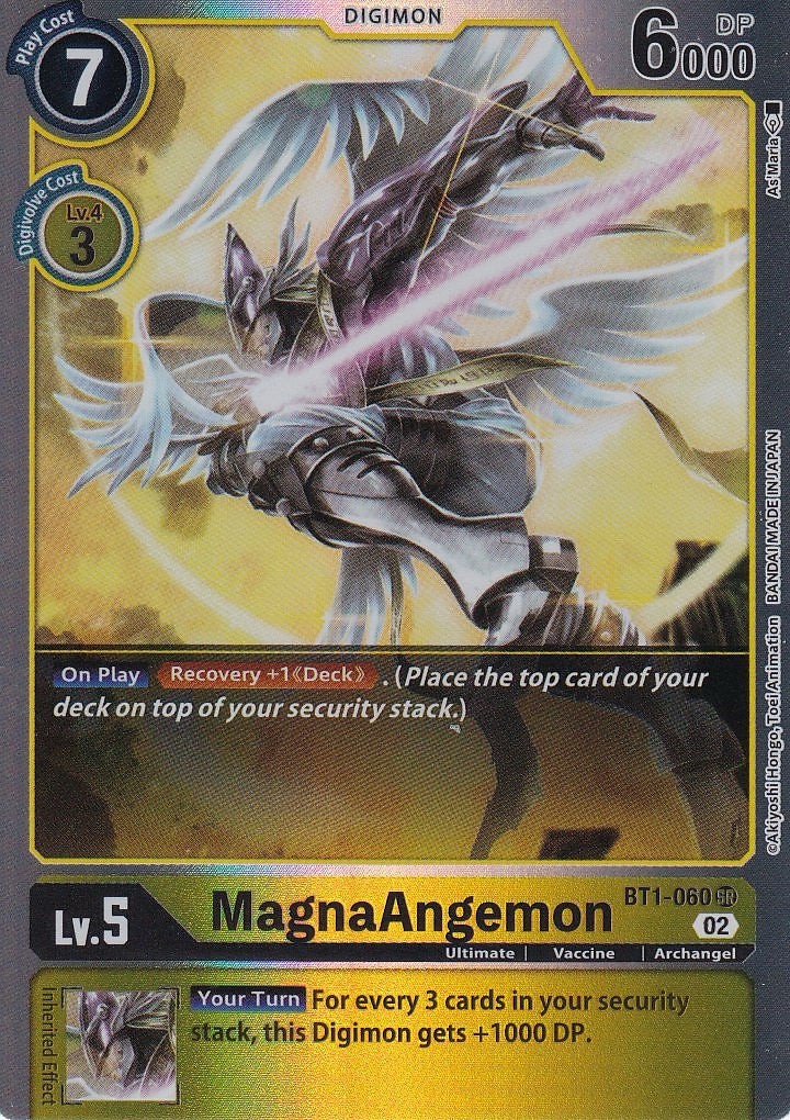 Foil MagnaAngemon - BT1-060 (Resurgence Booster Reprint) SR Resurgence Booste...