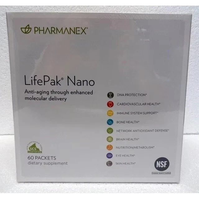 Nu Skin NuSkin Pharmanex Lifepak Nano Anti-Aging 60 packets Exp 12/2027 NEW Nu Skin NuSkin Pharmanex Lifepak Nano Anti-Aging 60 packets Exp 12/2027 NEW