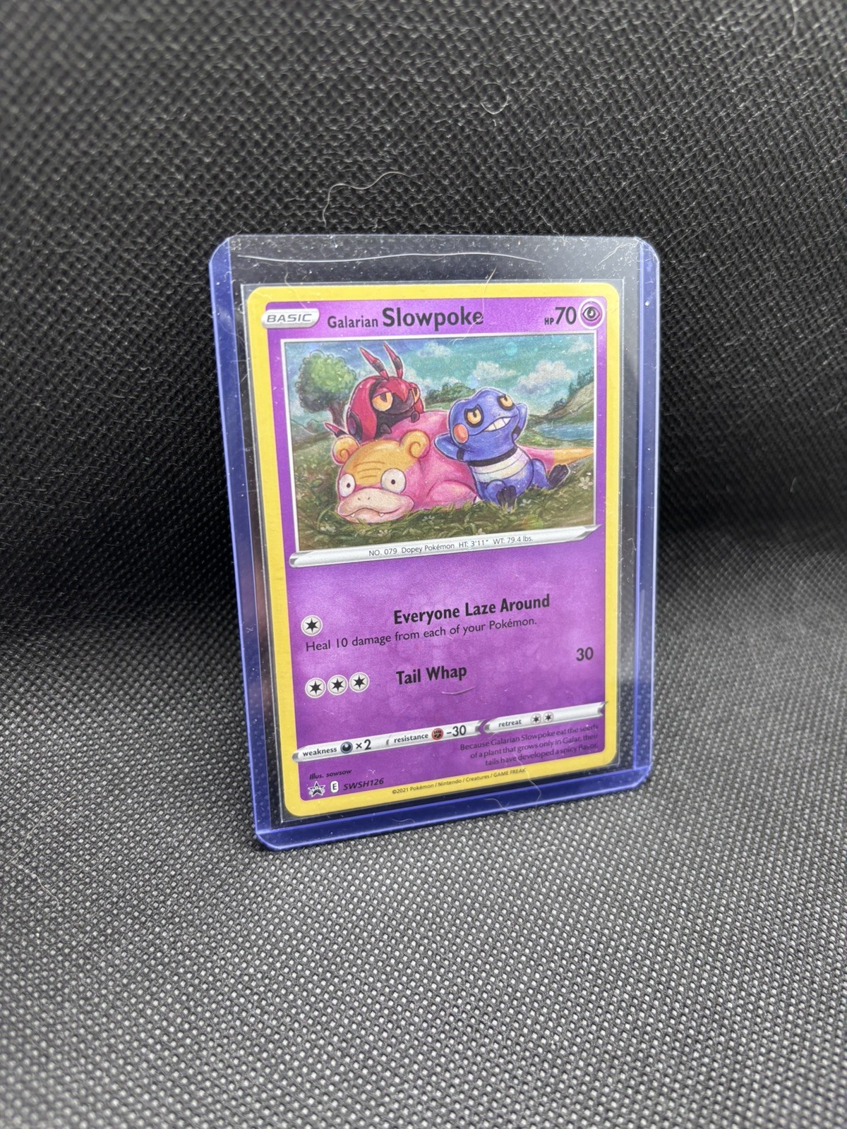Galarian Slowpoke SWSH126 Holo Promo Sword & Shield Promo Pokemon Near Mint Galarian Slowpoke SWSH126 Holo Promo Sword & Shield Promo Pokemon Near Mint