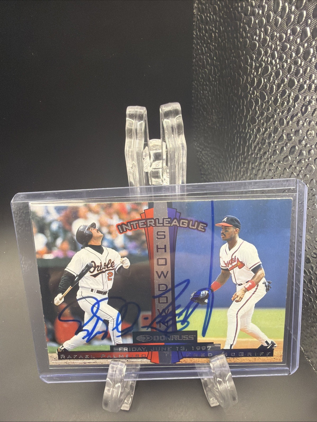 1997 Donruss - Rafael Palmeiro, Fred McGriff #440 dual auto/autographed signed 1997 Donruss - Rafael Palmeiro, Fred McGriff #440 dual auto/autographed signed