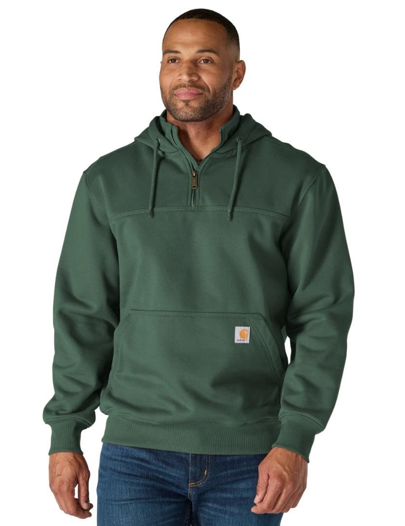 Carhartt Men\'s Paxton 4-Zip Sweatshirt Forestry Green Large Carhartt Men\'s Paxton 4-Zip Sweatshirt Forestry Green Large
