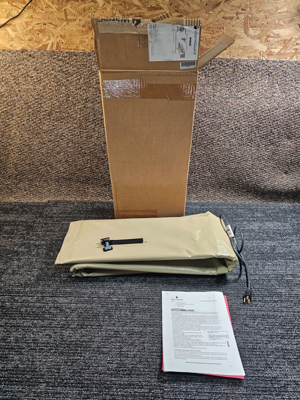 WarmGuard WG55 55-Gallon Insulated Drum Heater -Barrel Heater, Fixed Temp 145 F