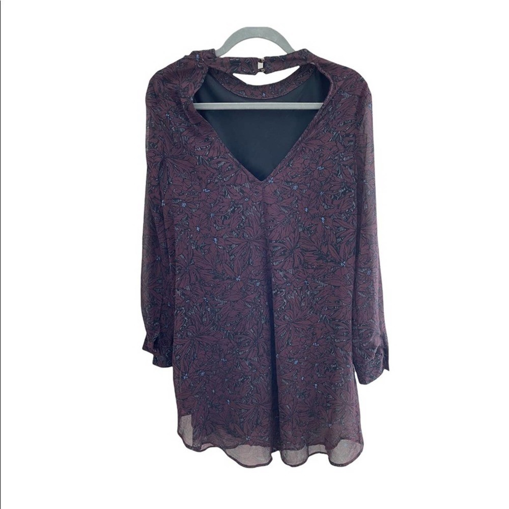 ASTR the label Dress Floral Print Purple Size M ASTR the label Dress Floral Print Purple Size M