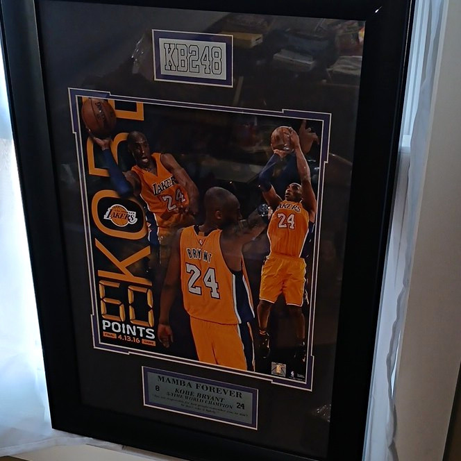 Kobe Bryant Los Angeles Lakers 60 Points 4/13/16 Mamba Forever Framed Print Kobe Bryant Los Angeles Lakers 60 Points 4/13/16 Mamba Forever Framed Print
