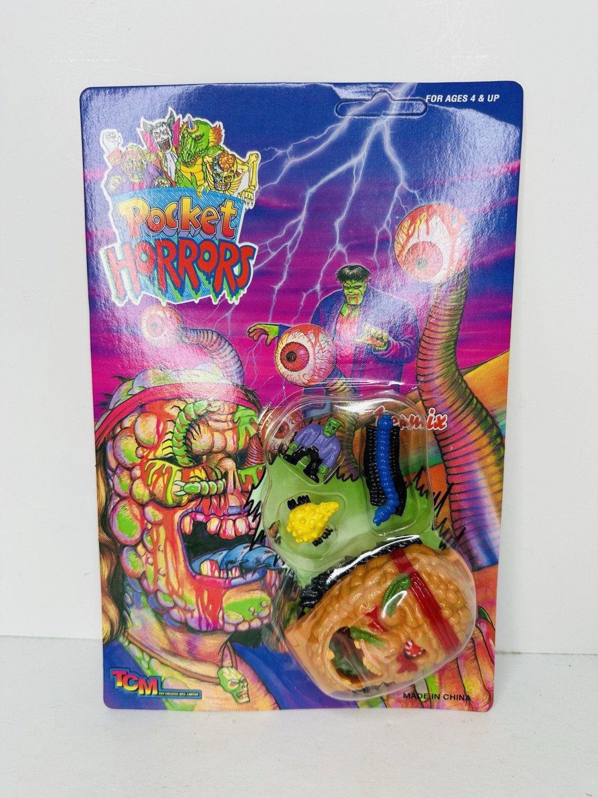 Vintage Tcm Pocket Horrors Zombie Head Mighty Max KO Rare Sealed Vintage Tcm Pocket Horrors Zombie Head Mighty Max KO Rare Sealed