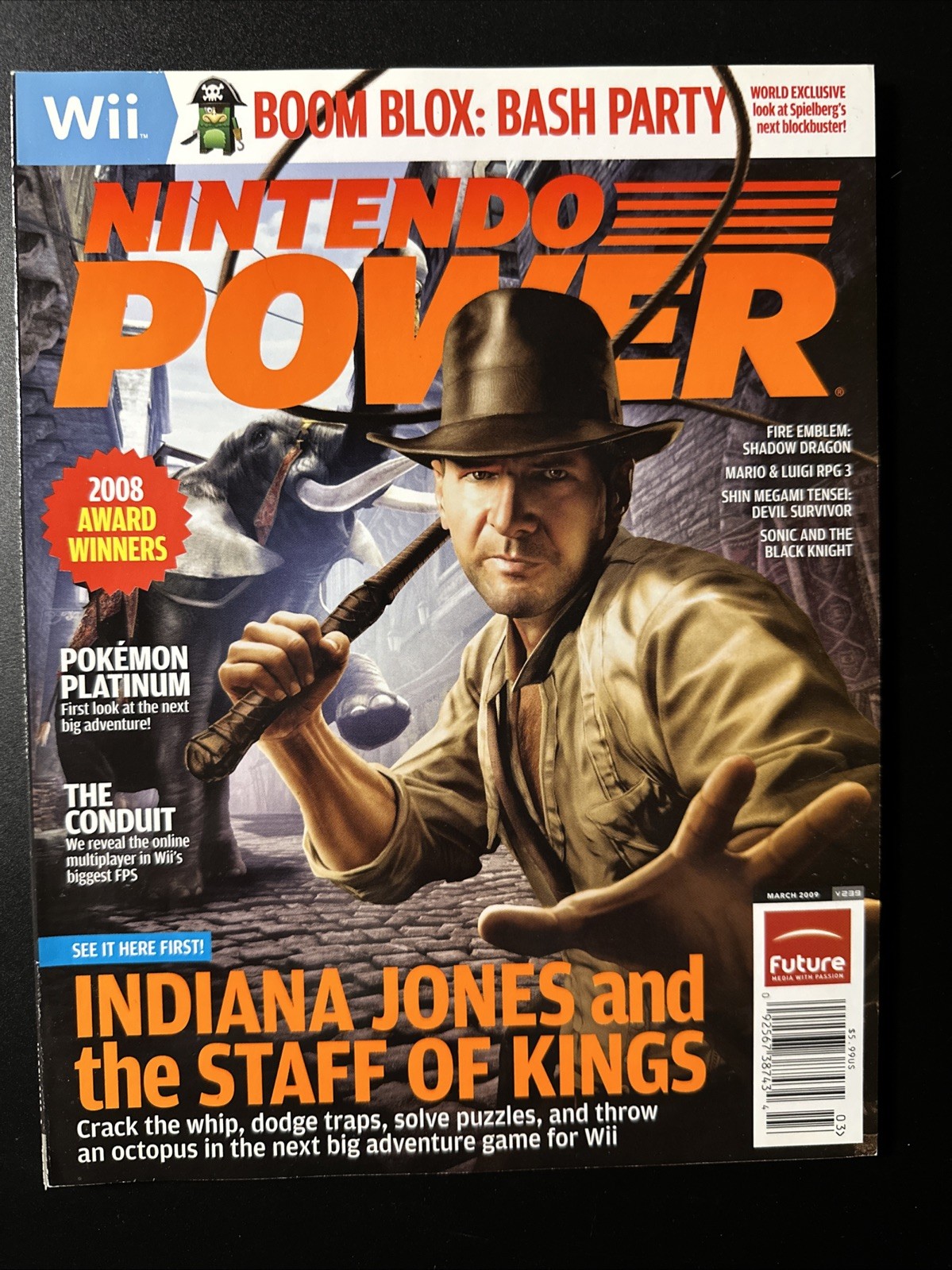 MINT Nintendo Power Magazine # 239 Indiana Jones 2009 NewsStand The RAREST CGC
