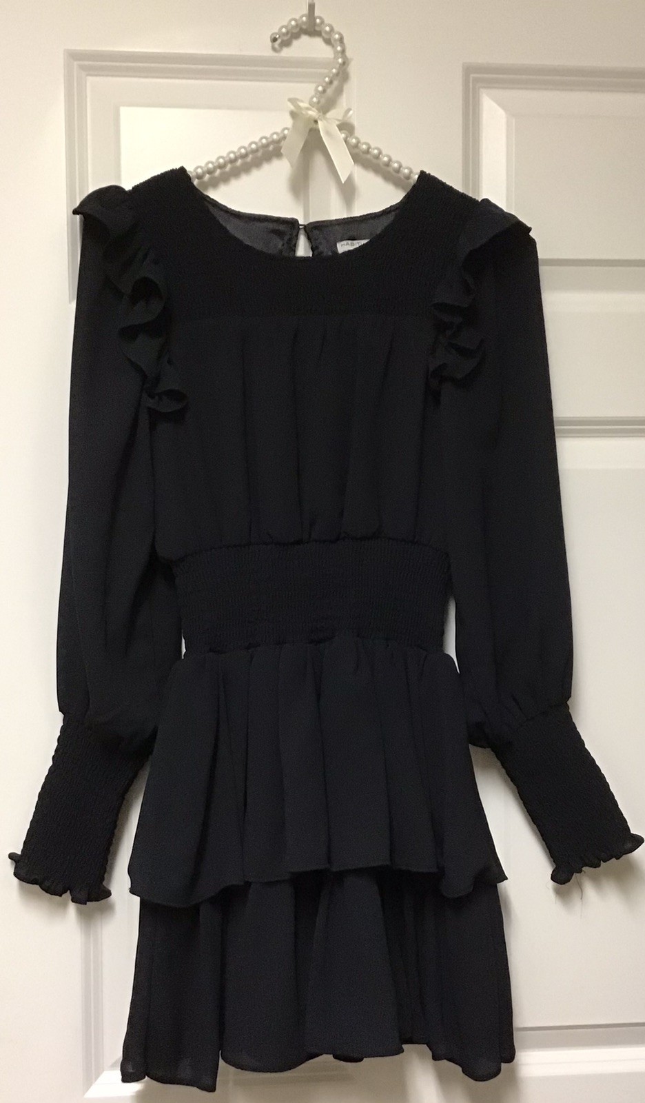 Habitual girls dress sz 12 L/S Smocked Waist Dress (BIN AJ)