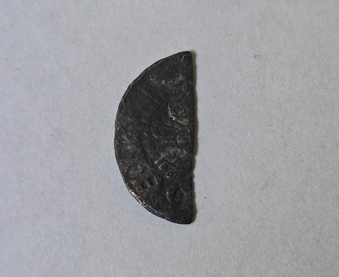 Kingdom of England Henry III Silver Long Cross Cut Halfpenny 1216-1272 Medieval