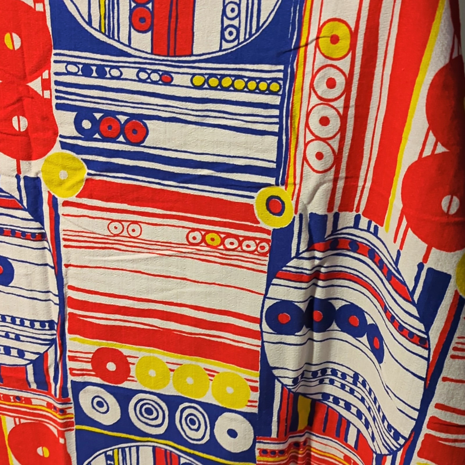 1971 Vintage - Marimekko Cotton Fabric - Designed By The Legendary Finnish Artis 1971 Vintage - Marimekko Cotton Fabric - Designed By The Legendary Finnish Artis