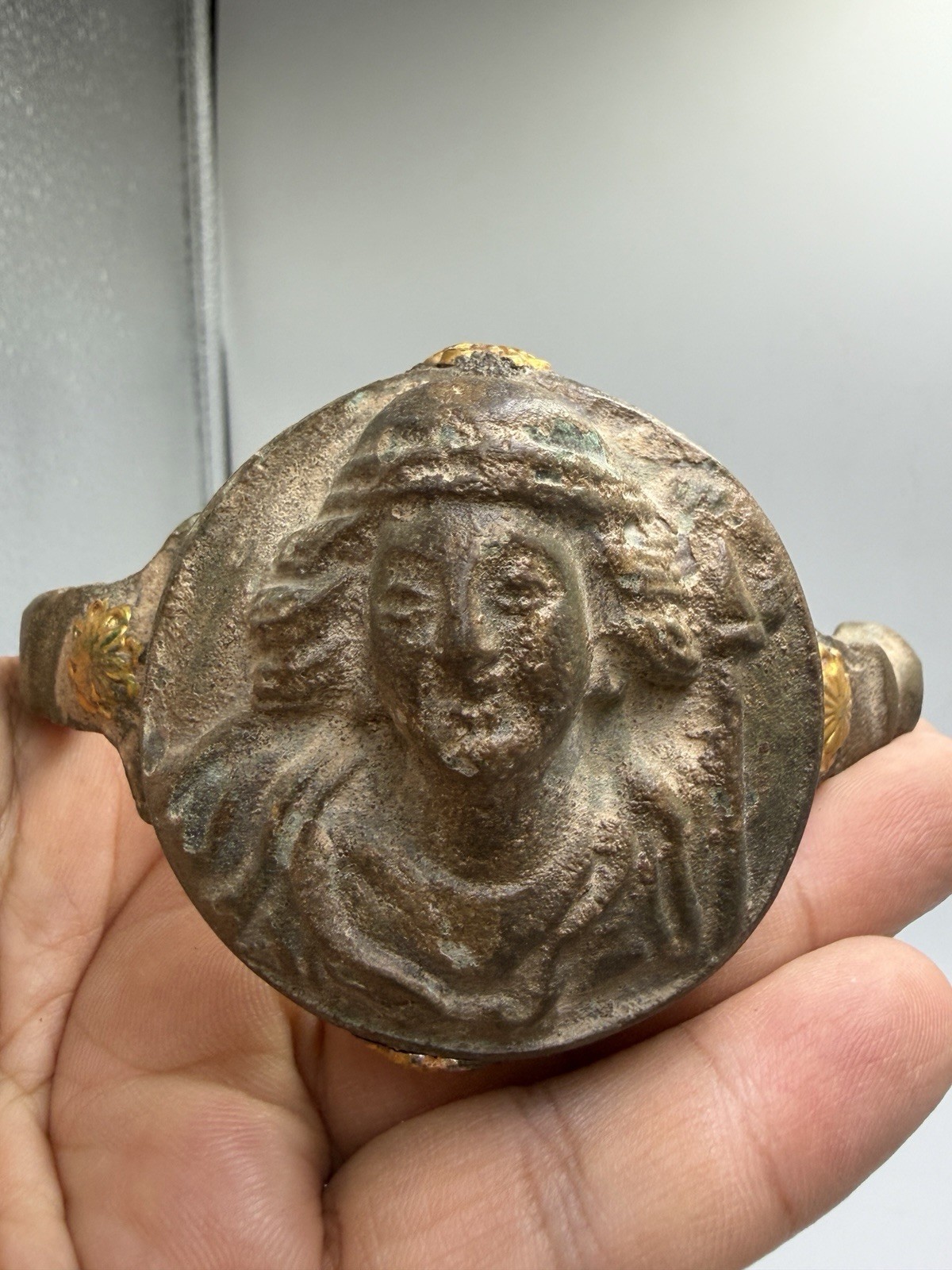 2000+ Years Old Bronze Gold Gilding Rare Queen Wonderful Bracelet Roman Greek