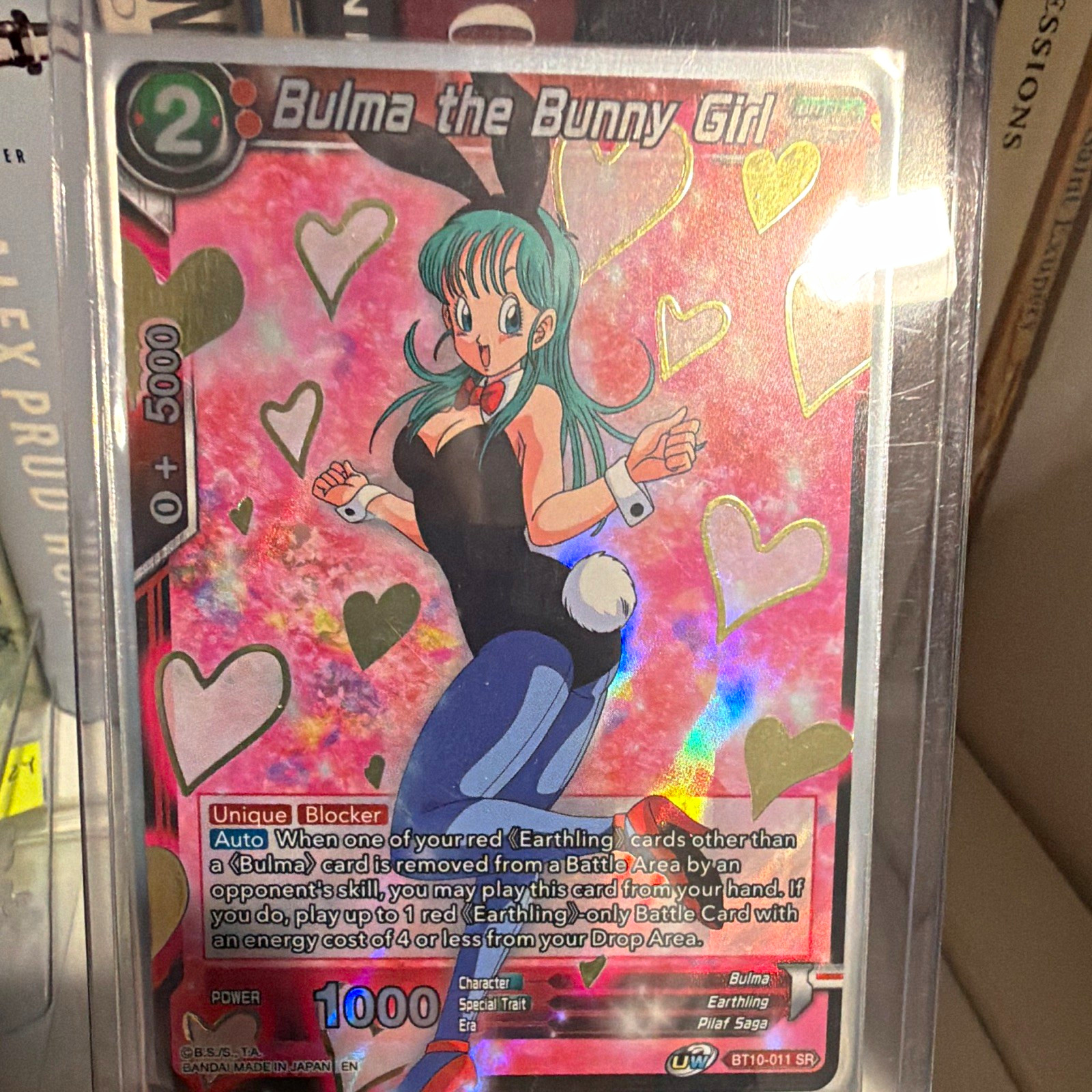 Bandai Bulma the Bunny Girl BT10-011 SR Foil Super Rare English DBS Card Bandai Bulma the Bunny Girl BT10-011 SR Foil Super Rare English DBS Card