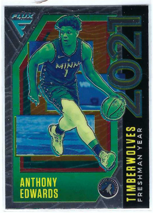 2020-21 Panini Flux - Freshman Year Anthony Edwards #3 Silver Prizm (RC) 2020-21 Panini Flux - Freshman Year Anthony Edwards #3 Silver Prizm (RC)