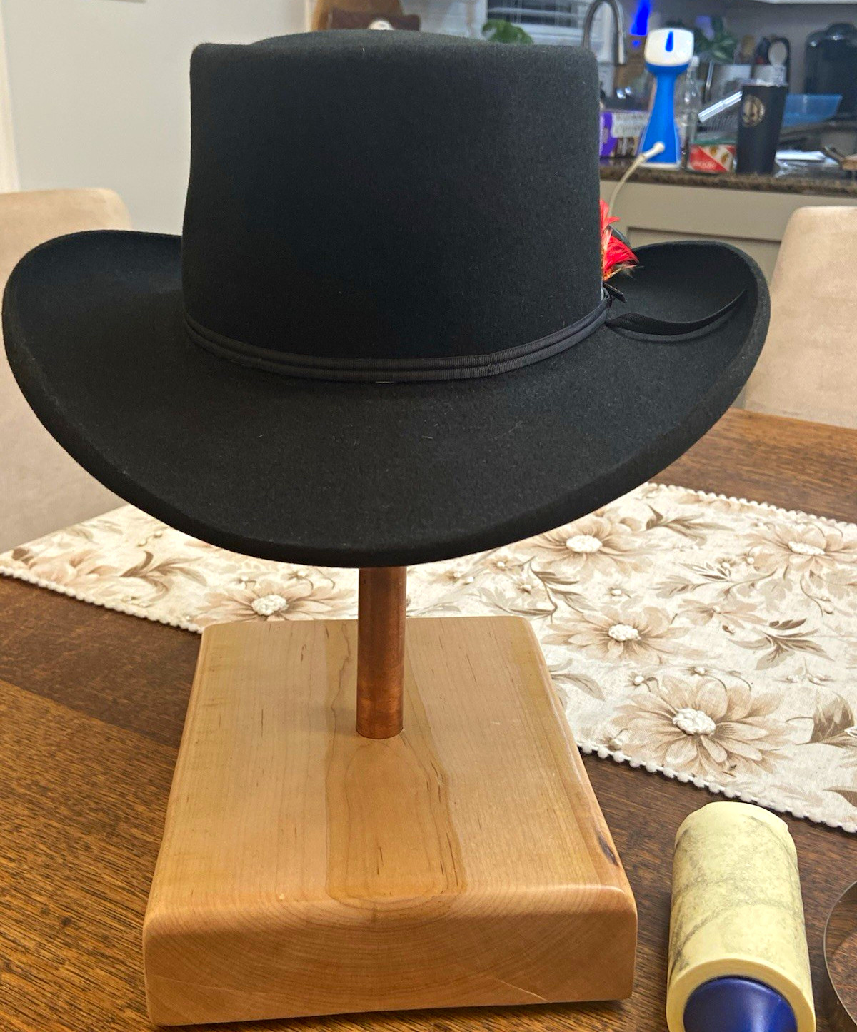 Vintage Resistol XXX Beaver Western Cowboy Hat Black Size 7 1/ 8 (Long Oval)