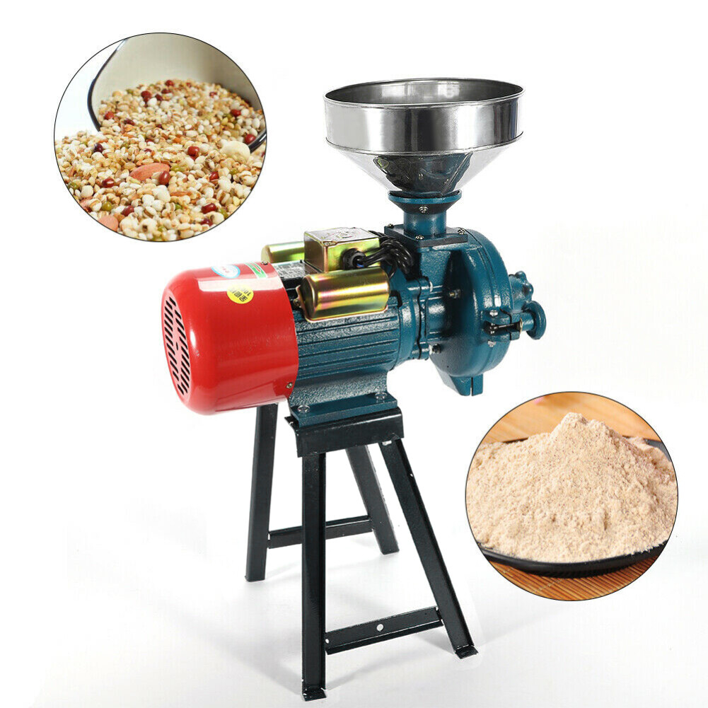 SLSY Wet &Dry Electric Feed Mill Grinder Grain Crusher Cereal Pulverizer Machine