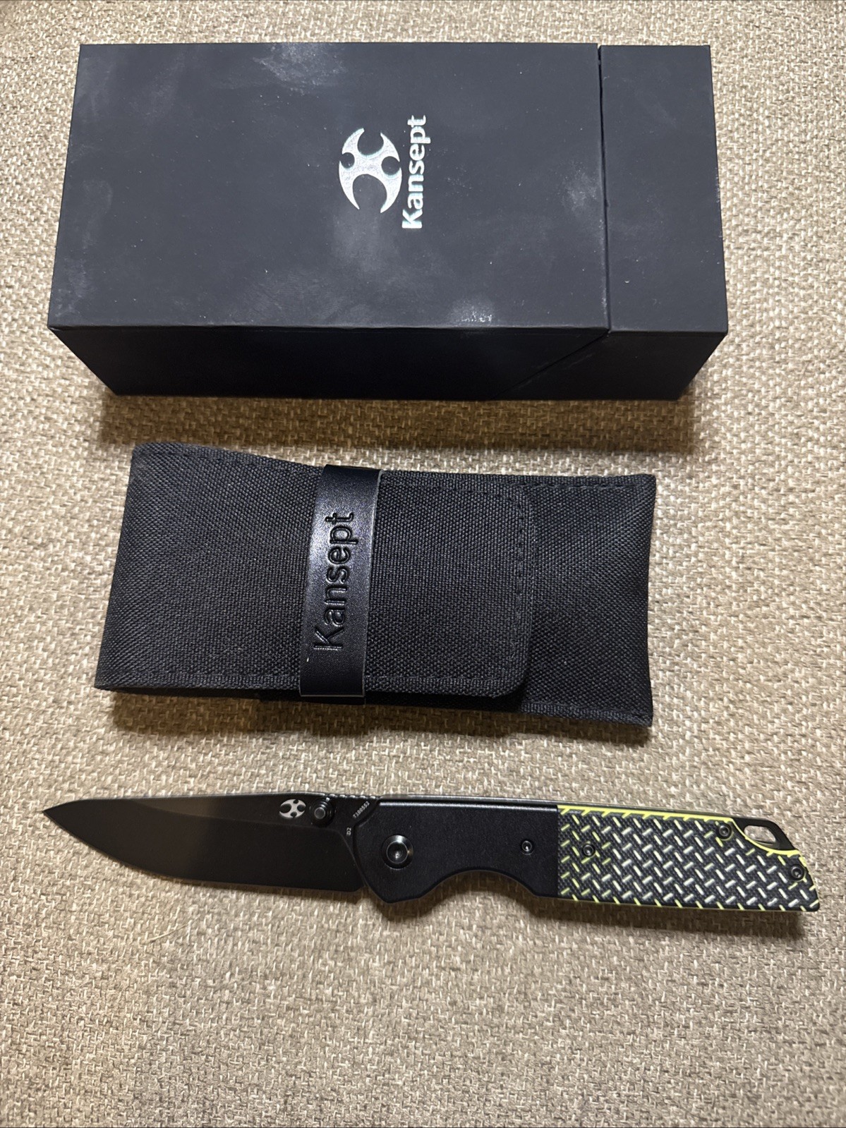 Kansept Knives Warrior Folding Knife 3.5 D2 Tool Steel Blade G10/Aluminum Handle Kansept Knives Warrior Folding Knife 3.5 D2 Tool Steel Blade G10/Aluminum Handle