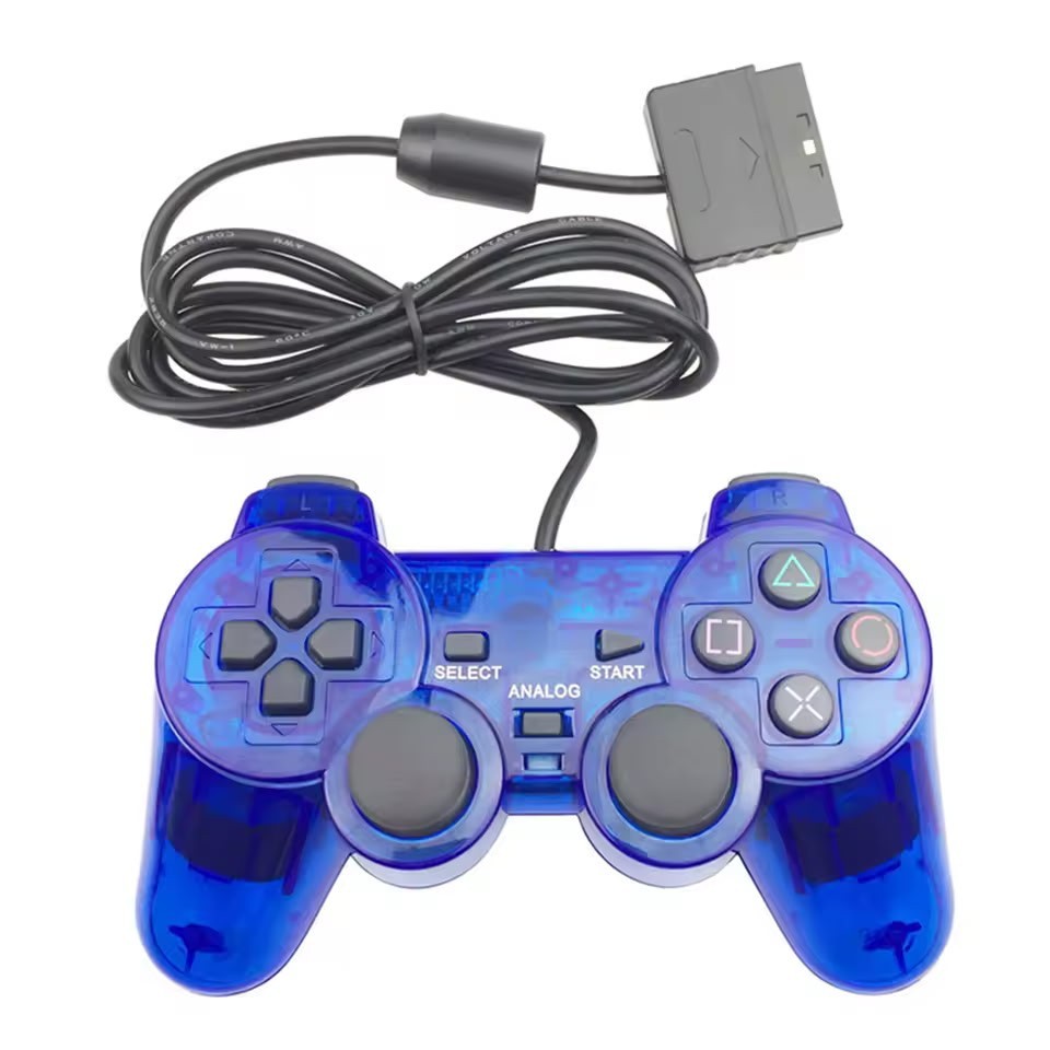 Controller for PlayStation PS2 - Transparent BLUE - BRAND NEW Controller for PlayStation PS2 - Transparent BLUE - BRAND NEW