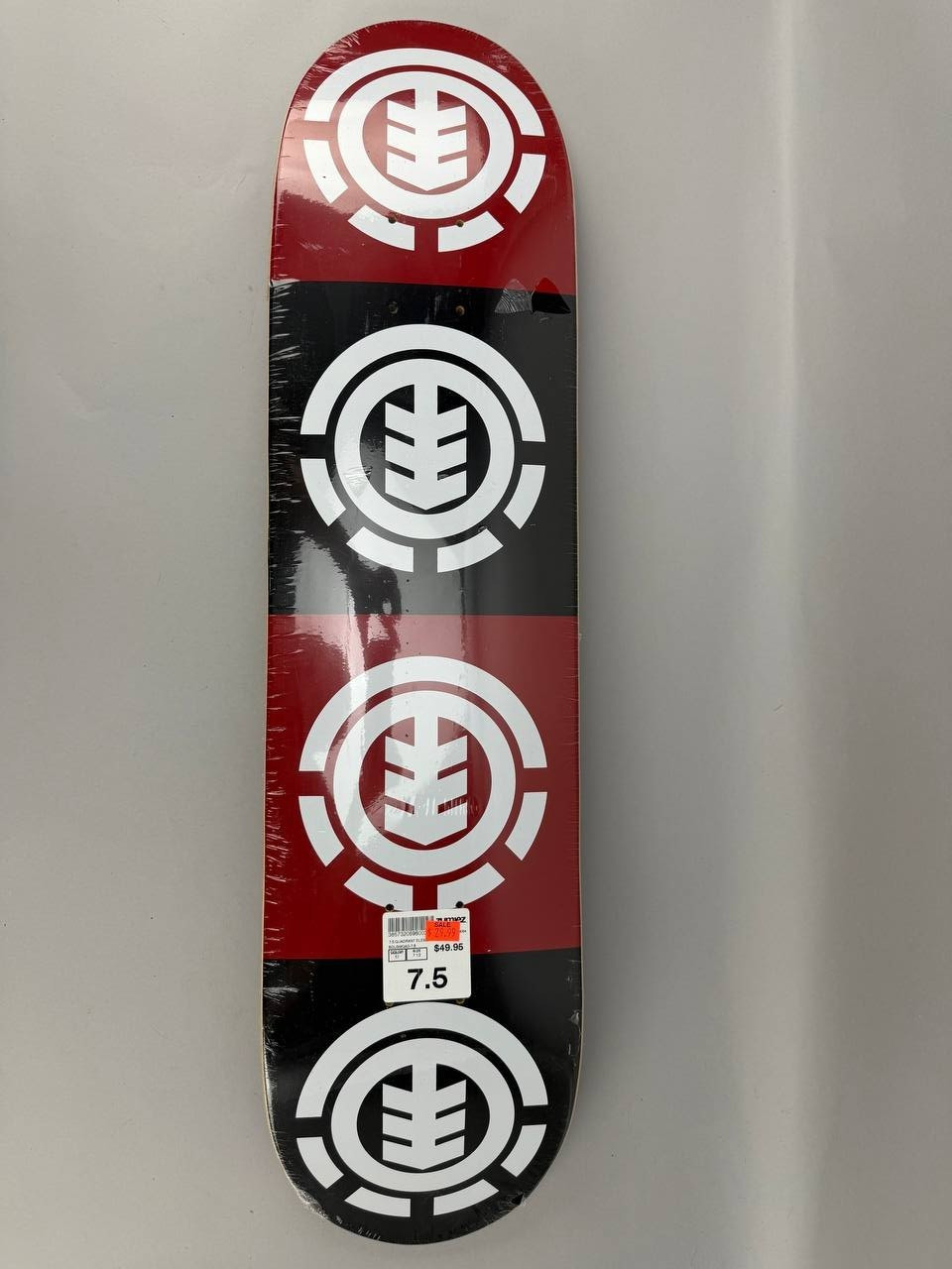 Element Quadrant Skate Deck White Black Red 7.5x30.9 Skateboard Deck Element Quadrant Skate Deck White Black Red 7.5x30.9 Skateboard Deck