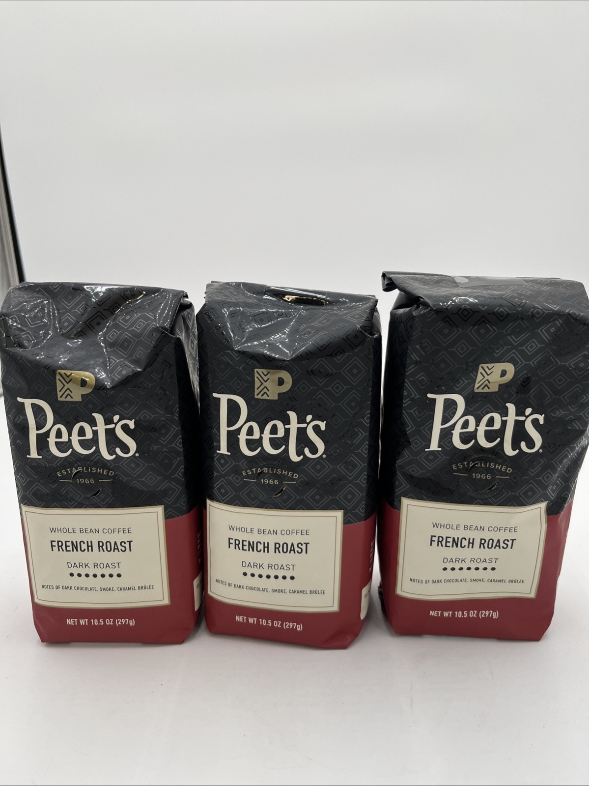 Peet\'s French Roast Whole Bean Coffee 3 Packages Dark Roast Peet\'s French Roast Whole Bean Coffee 3 Packages Dark Roast