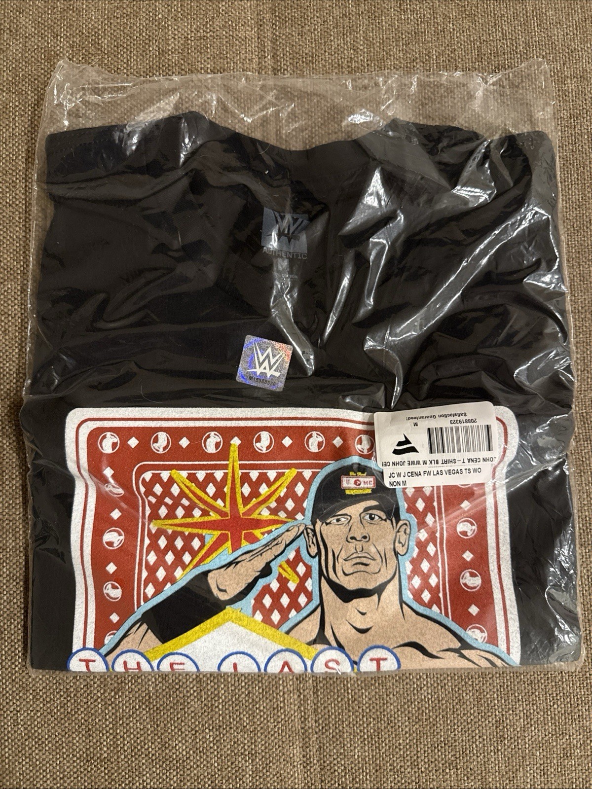 OFFICIAL MENS -WWE JOHN CENA FAREWELL TOUR - LAS VEGAS WRESTLEMANIA 41 - MEDIUM OFFICIAL MENS -WWE JOHN CENA FAREWELL TOUR - LAS VEGAS WRESTLEMANIA 41 - MEDIUM