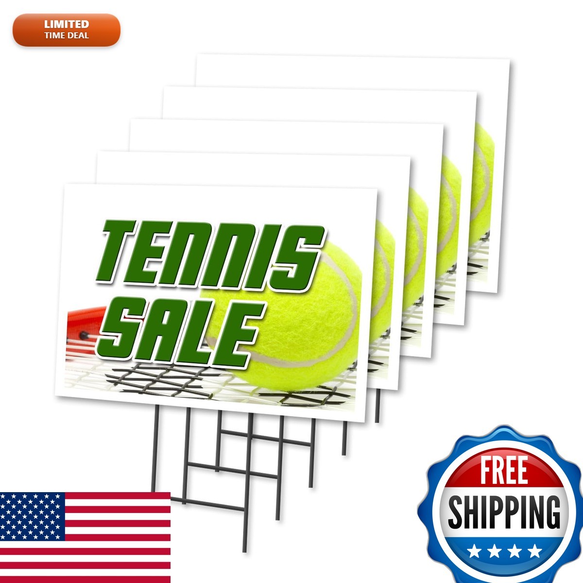 SignMission C-1824-5PACK-Tennis Sale 5 Pack 18\ SignMission C-1824-5PACK-Tennis Sale 5 Pack 18\