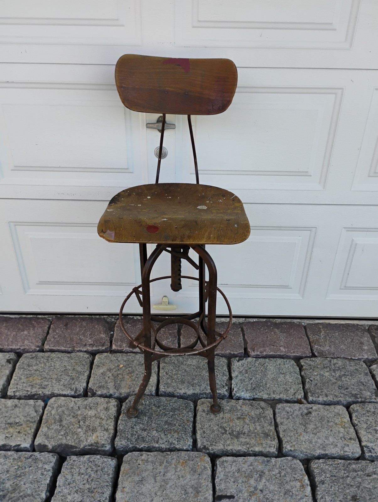 Vintage Antique TOLEDO Metal Furniture IndustrialSwivel Drafting Architect Chair Vintage Antique TOLEDO Metal Furniture IndustrialSwivel Drafting Architect Chair