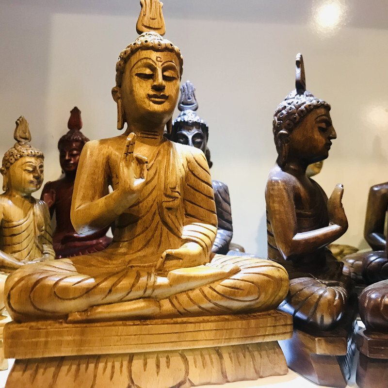 Buddha Statue HandCarved Wood Bodhisattva Buddhism Sculpture Craft Wood Figurine Buddha Statue HandCarved Wood Bodhisattva Buddhism Sculpture Craft Wood Figurine