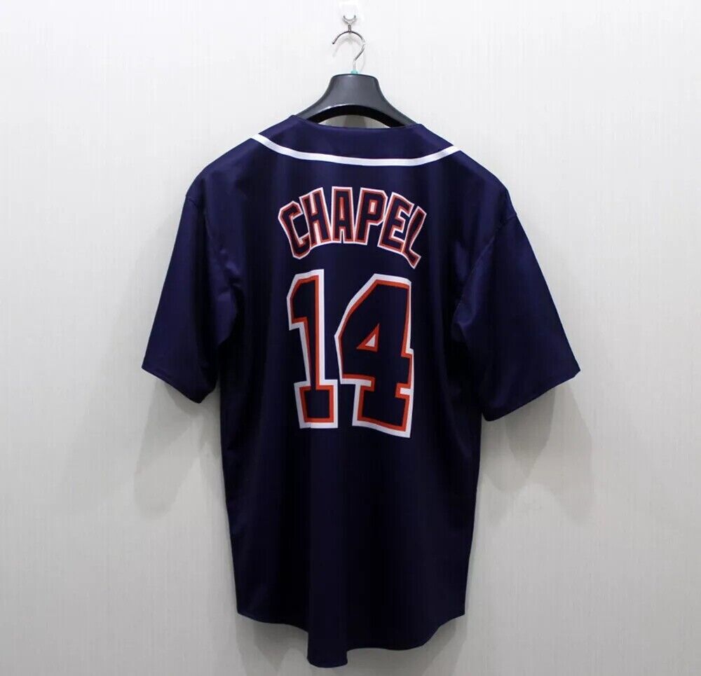 Movie Chapel #14 Detroit Baseball Jersey Love Of Game Custom Sewn Name