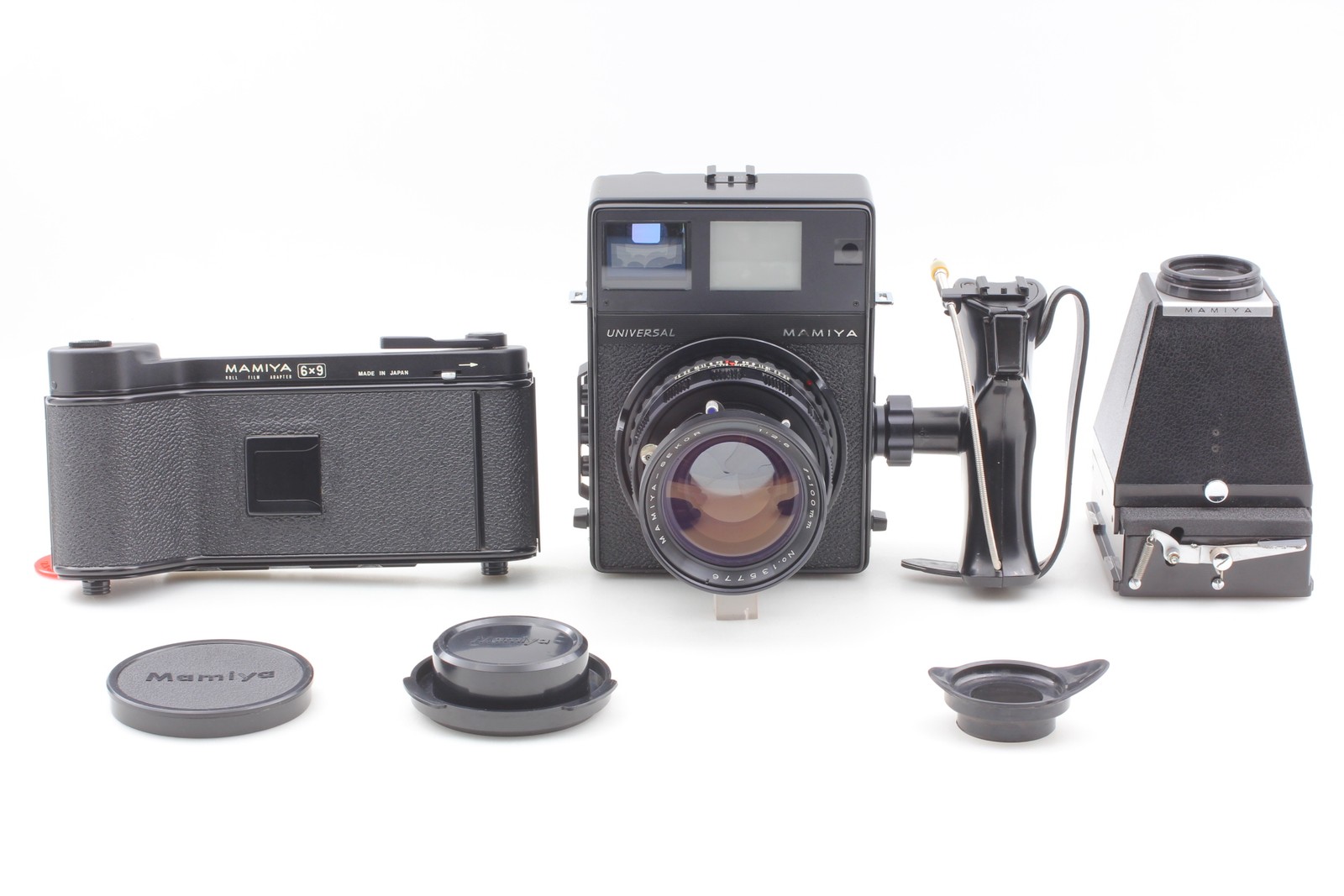 [Exc+5] Mamiya Universal Press Sekor 100mm f/2.8 Lens 6x9 Back From JAPAN