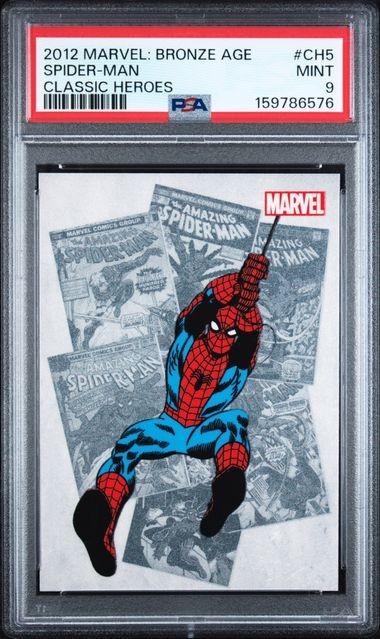 2012 MARVEL BRONZE AGE SPIDER-MAN CLASSIC HEROES #CH5 PSA 9