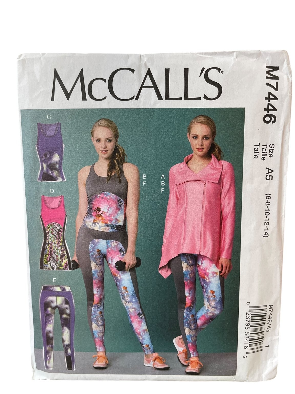 McCALL'S M7446 Misses' Jacket Tops Tunic Leggings Size 6-14 Modern