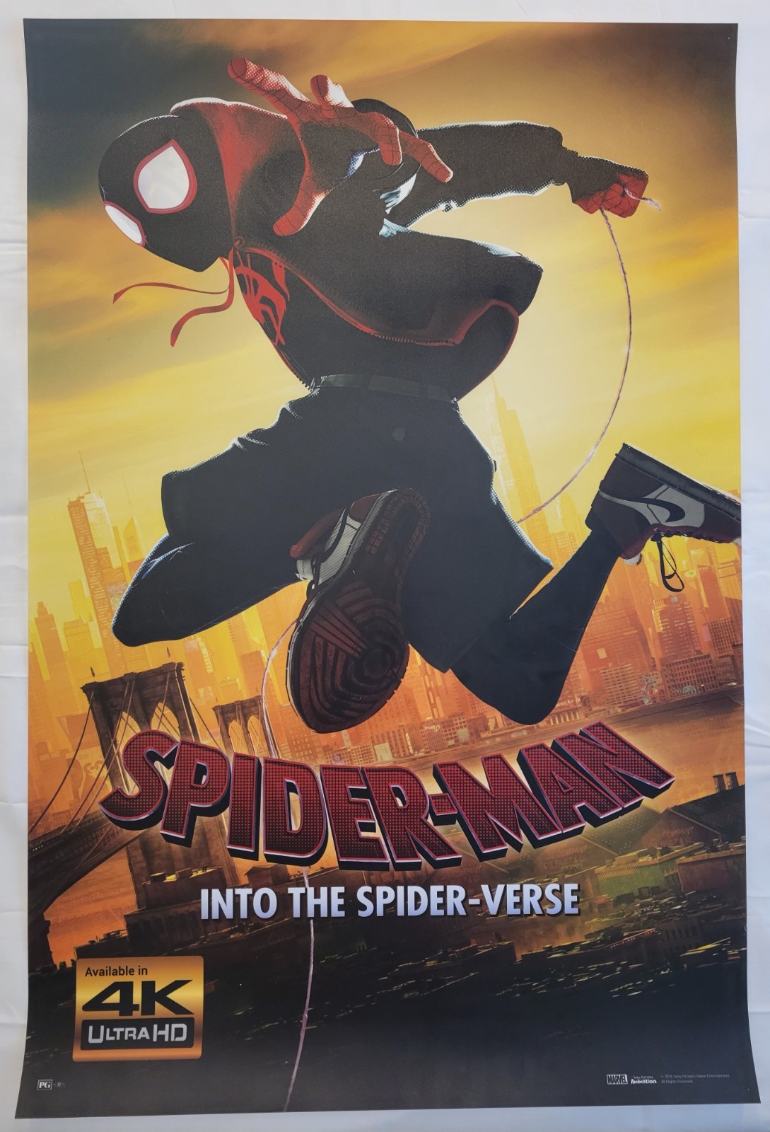 SPIDER-MAN: INTO THE SPIDER-VERSE Plastic Backlit Movie Poster 24x36 2018 MP13