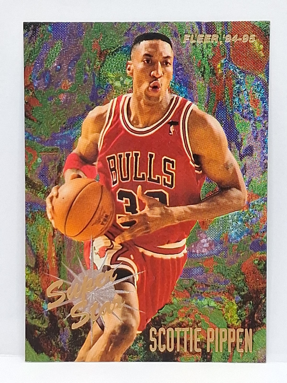 1994-95 Fleer - Superstar Scottie Pippen #5 bulls (B6)
