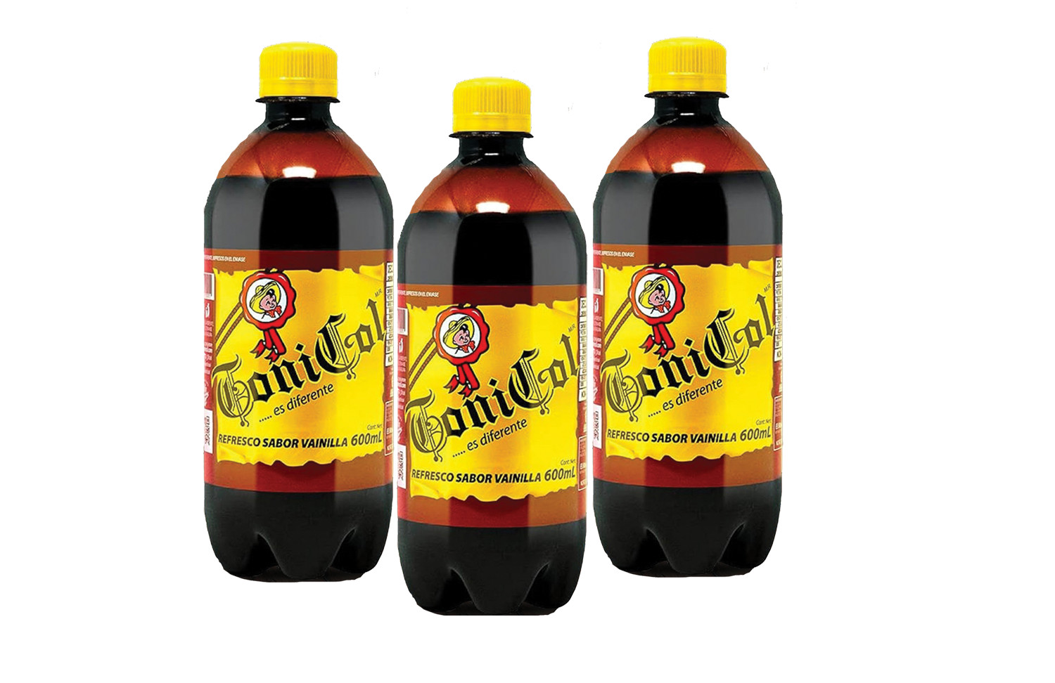 TONICOL VAINILLA SODA MEXICANA 600ML ESPECIAL PAQUETE DE 3 TONICOL VAINILLA SODA MEXICANA 600ML ESPECIAL PAQUETE DE 3