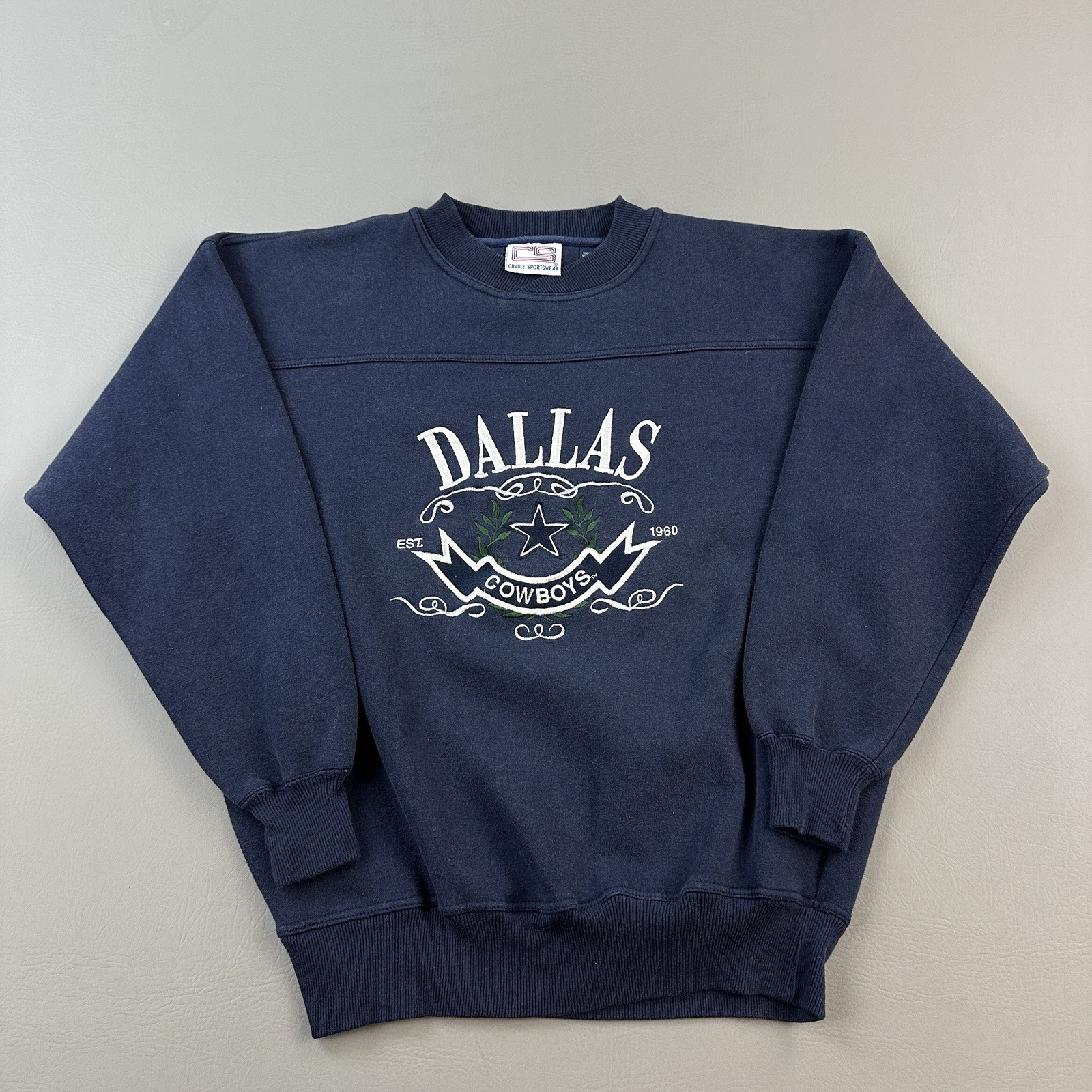 Vintage Dallas Cowboys Sweatshirt Mens Large Crable Sportswear Embroidered 90s Vintage Dallas Cowboys Sweatshirt Mens Large Crable Sportswear Embroidered 90s