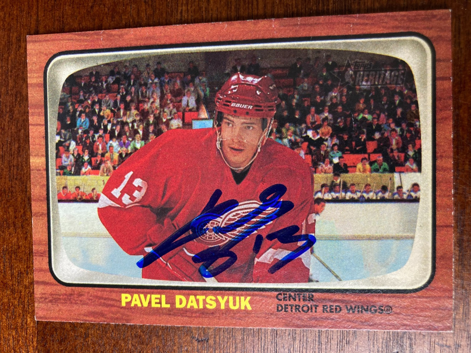 2002 Topps Pavel Datsyuk Auto Retro 1966 Autograph COA