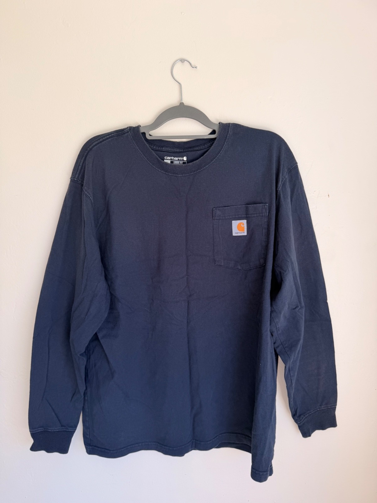 Carhartt Blue Long Sleeve Workwear Shirt Men\'s Casual Work Shirt