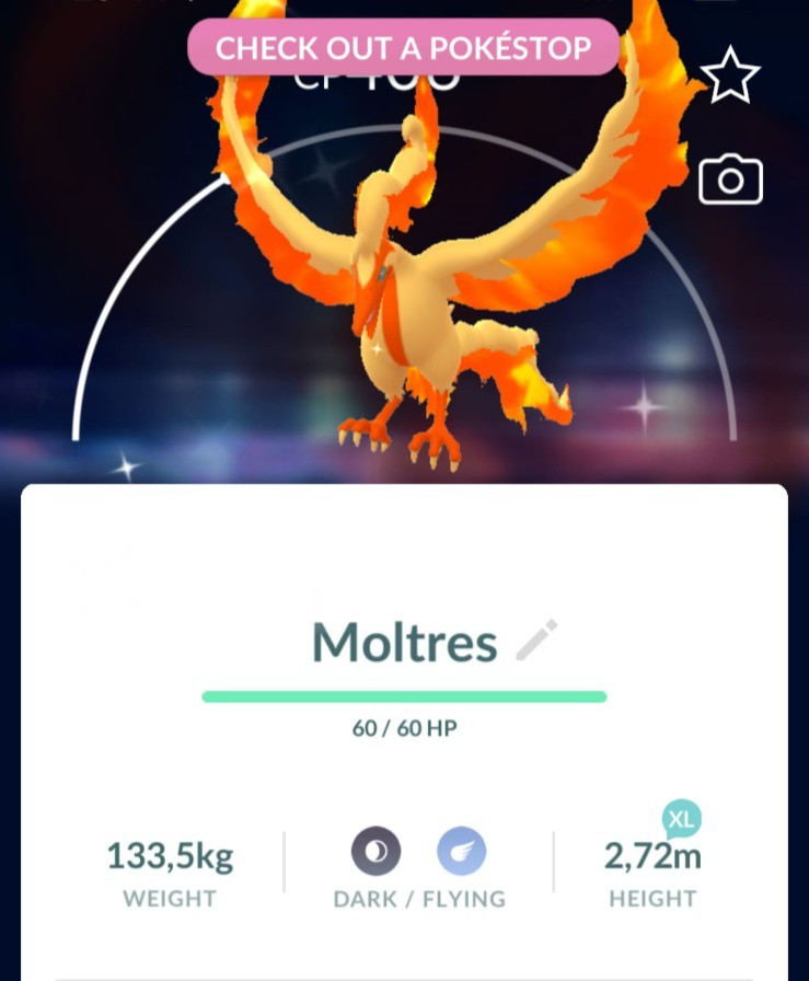 Pokémon - Shiny Galarian Moltres -  PTC - Description