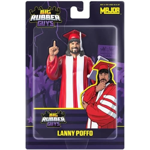 IN STOCK Major Big Rubber Lanny Poffo THE GENIUS Posed 8\ IN STOCK Major Big Rubber Lanny Poffo THE GENIUS Posed 8\