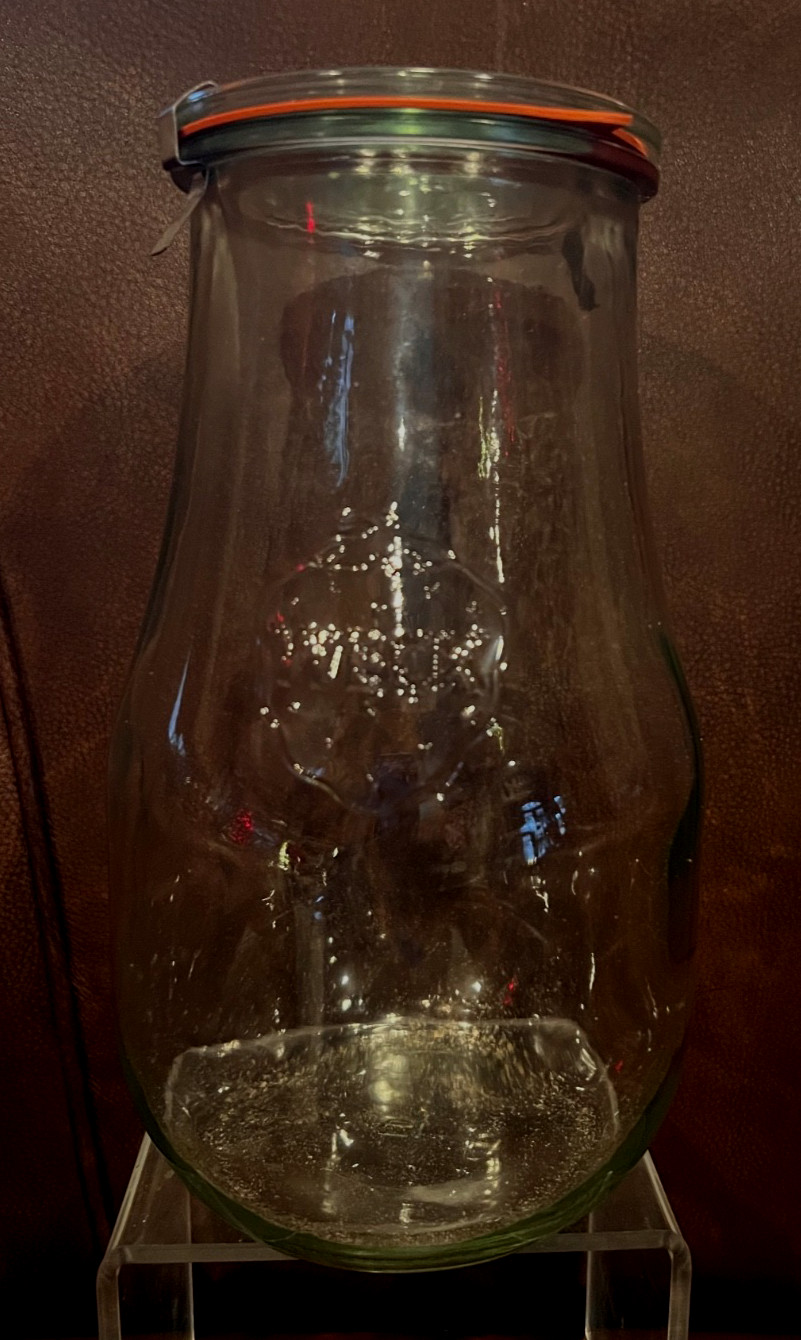 WECK EXTRA LARGE TULIP JAR EUC 2.5 Liter 91.3 FL Oz 9.5\