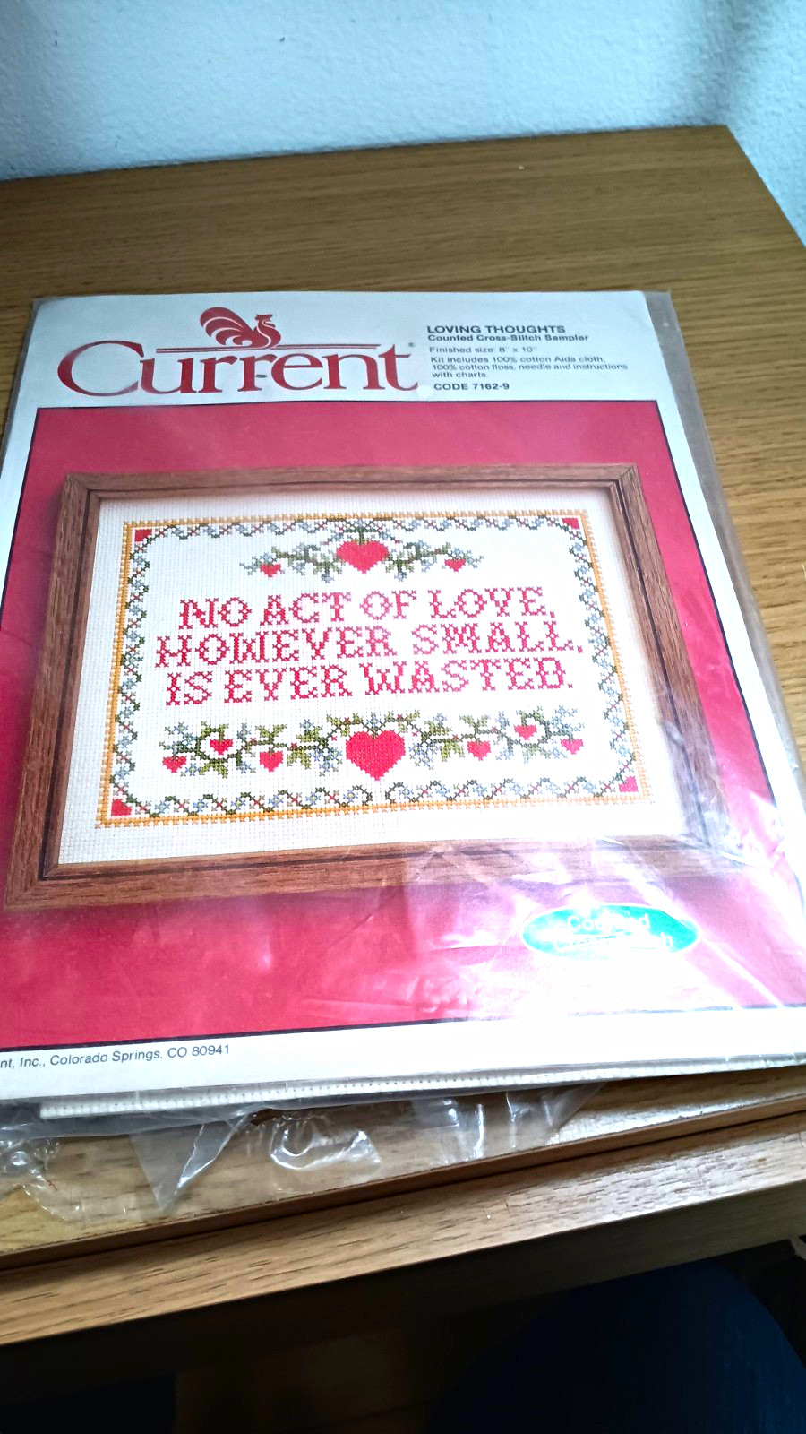 Vintage 1983 CURRENT Counted Cross Stitch Kit New Unopened Loving Thoughts Vintage 1983 CURRENT Counted Cross Stitch Kit New Unopened Loving Thoughts